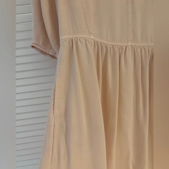 Everlane Cream Midi Dress - Picture 3 of 5